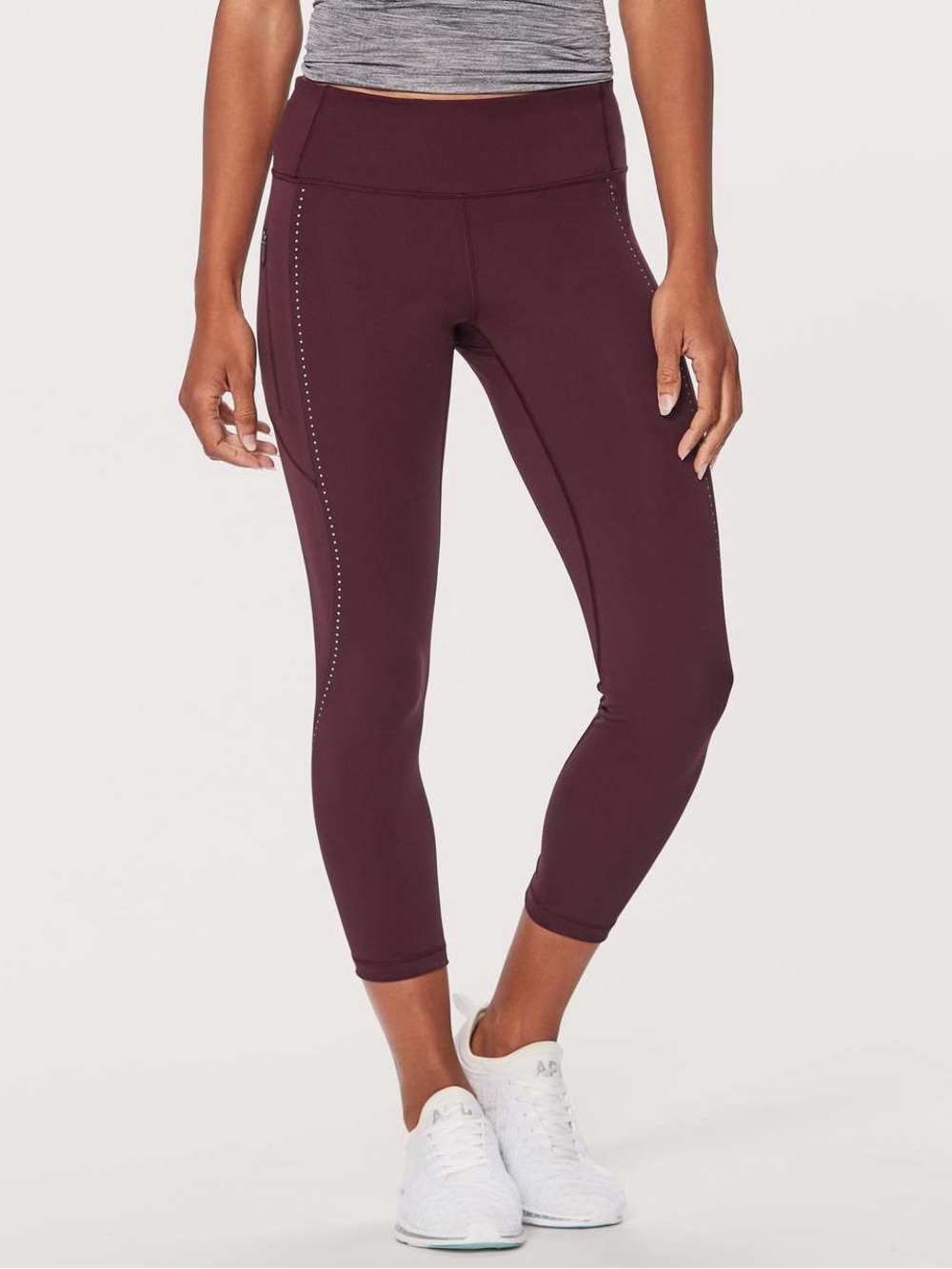Lululemon Reflective Running Tights Burgundy Size 4
